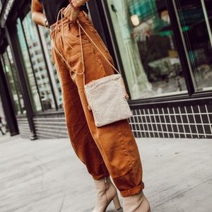 Zara brown balloon denim
